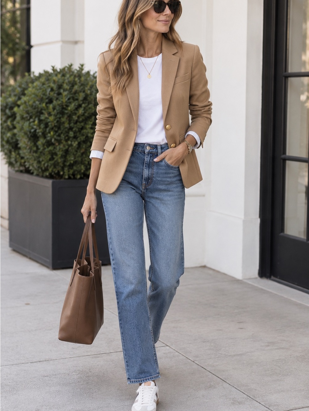 J. Crew Camel Brown Tailored Blazer